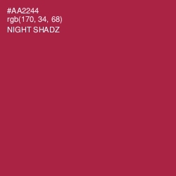 #AA2244 - Night Shadz Color Image